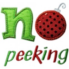 No Peeking Christmas Applique
